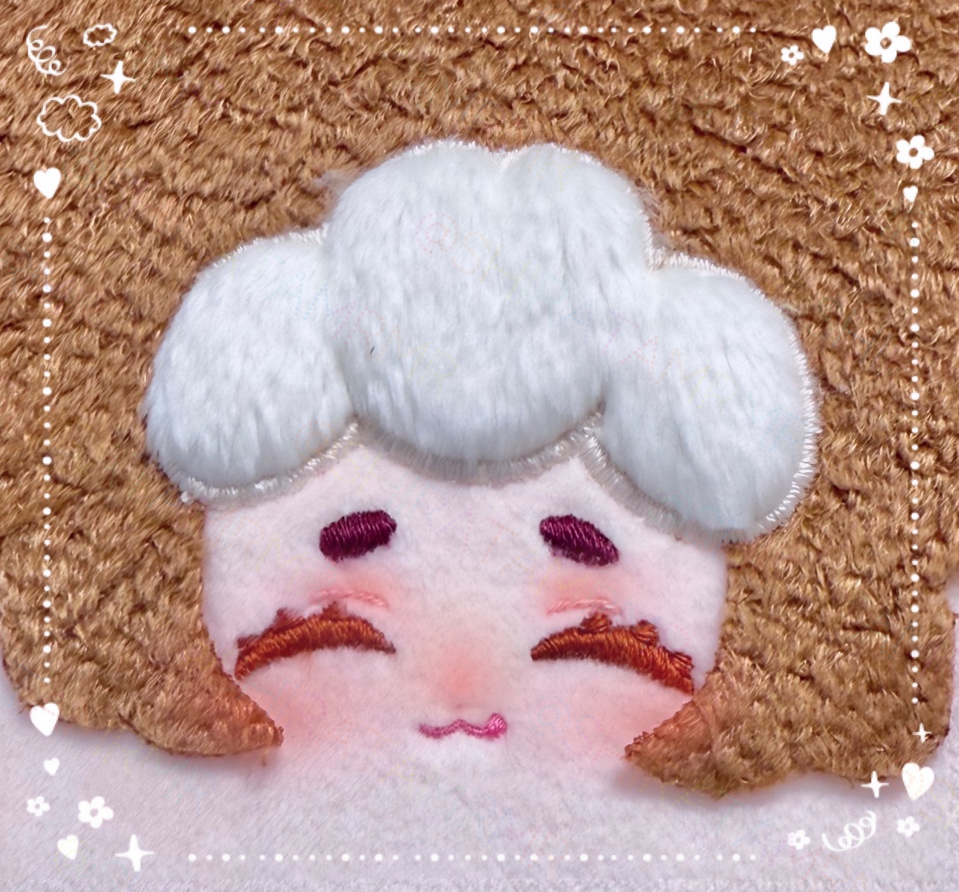 10cm 自作ぬいぐるみ　しらたまあんみつ 10cm 自作ぬいぐるみ しらたまあんみつ 家庭科2が初めての推し
