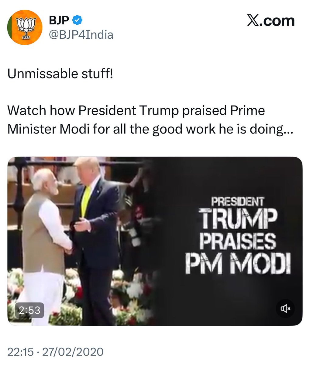 These risible sycophants did the same thing with Trump. Now that Trump has micturated all over Modi, they’re spotlighting President Putin. India will pay—is paying—a colossal cost on so many fronts for the prime minister’s personality cult.