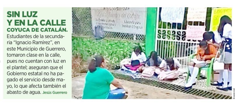 QPM. Miren como trata la 4T a los niños: 

En Guerrero, alumnos toman clases en la calle porque el Gobierno estatal no paga la luz desde mayo. Esto no es transformación, es abandono: sin electricidad, sin agua, sin futuro.
