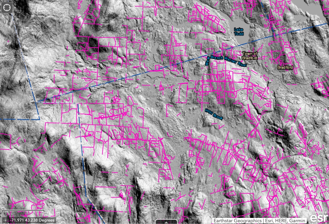 All that pink? It’s the NH Stone Wall Mapper, revealing miles of stonework on New Hampshire’s landscape, structures with origins that reach back thousands of years, not just the 18th–19th century colonial era the official story repeats. Optically Stimulated Luminescence (OSL)
