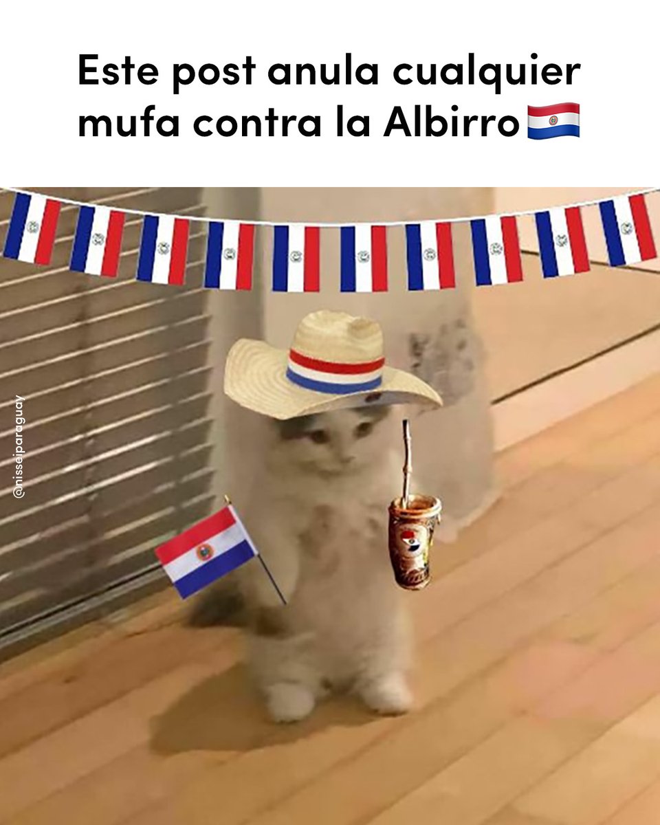 nisseiparaguay's tweet image. Compartí este post para anular la mufa 😹🇵🇾

Y de paso tirá tu pronóstico para mañana… ¿cuánto gana la Albirro? ⚽🔥