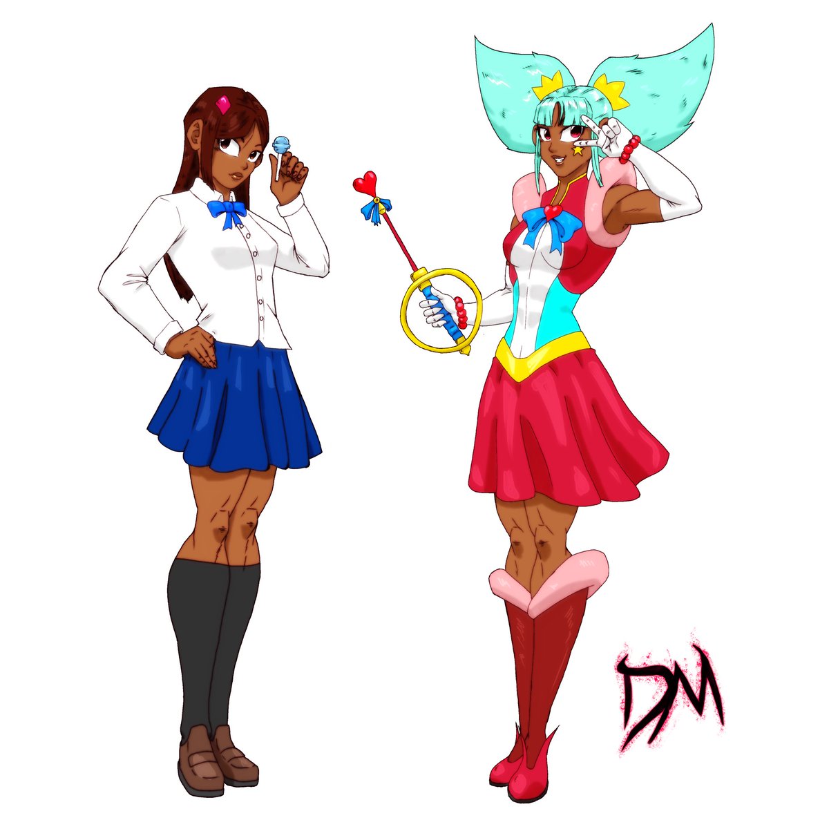 It’s OC Wednesday again and here’s the first draft for my Magical Girl OC🫡