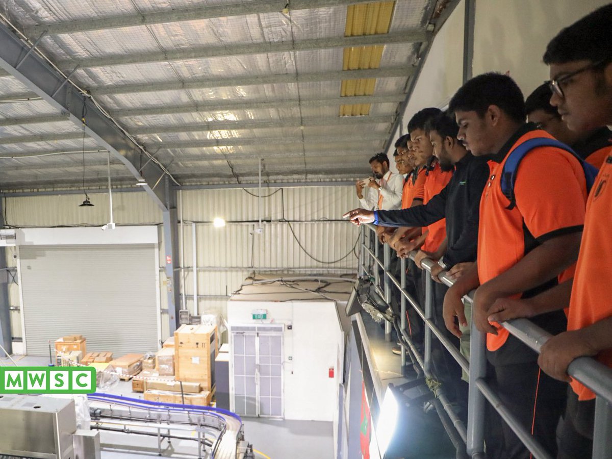MWSC_Official's tweet photo. Today, we opened our doors to Grade 10 students from Imaadhudheen School at our Bottling Facility at Hulhumalé. 
Students explored the behind-the-scenes world of the intricate process of bottling water. 

This initiative reflects our commitment to building young engineers of tomorrow by inspiring curiosity and connecting classroom learning with real industry experiences.
#MVEngineersDay #TeamMWSC