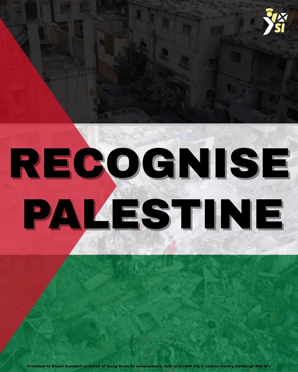 Today, <a href="/theSNP/">The SNP</a> Govt led by <a href="/JohnSwinney/">John Swinney</a> will urge MSPs to unite in recognising the State of Palestine 🇵🇸

Enough is enough. It’s time to call this what it is: genocide 

Westminster now must do what is morally right.
