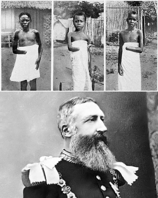18. El rey Leopoldo II de Bélgica gobernó el Congo como si fuera su propiedad privada durante largos años. Cortaba las extremidades de los congoleños que no cumplían con su cuota diaria en la plantación.