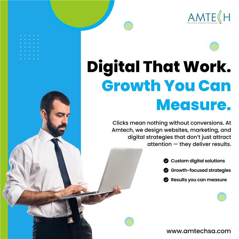 AmtechITS's tweet image. Clicks don’t grow businesses. Conversions do.   
At Amtech, we craft digital strategies, websites, and marketing solutions that turn attention into measurable growth. Because results are the only metric that matters. 
 Explore more: amtechsa.com
#Amtech #DigitalGrowth