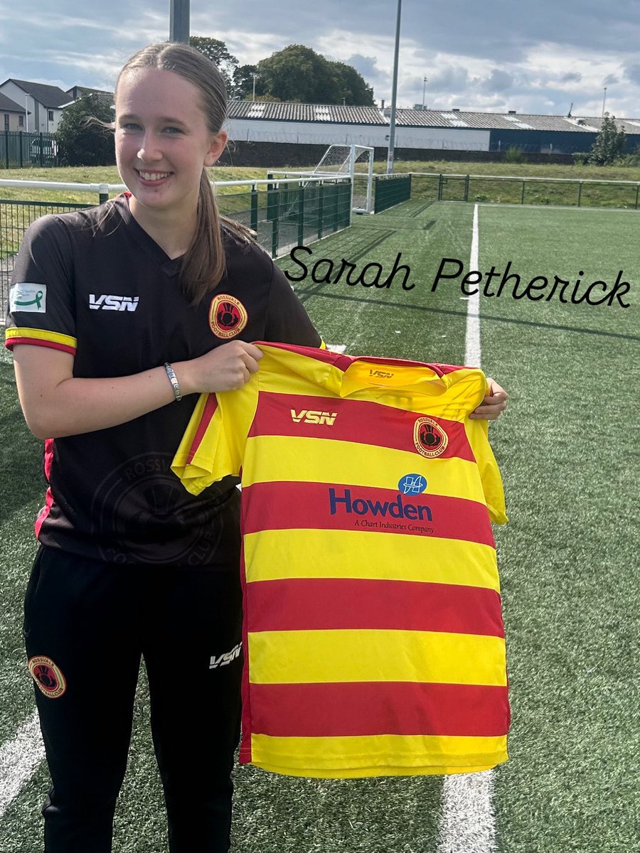Player News ✍🏻 

We’re delighted to announce that Sarah Petherick has signed with Rossvale Women for the 2025/26 season! 💛❤️💙

👕 Player Kit Sponsorship is now available for Sarah. Message the page if interested. 

#WeAreRossvale
#RossvaleWomenFC
#2526Season
