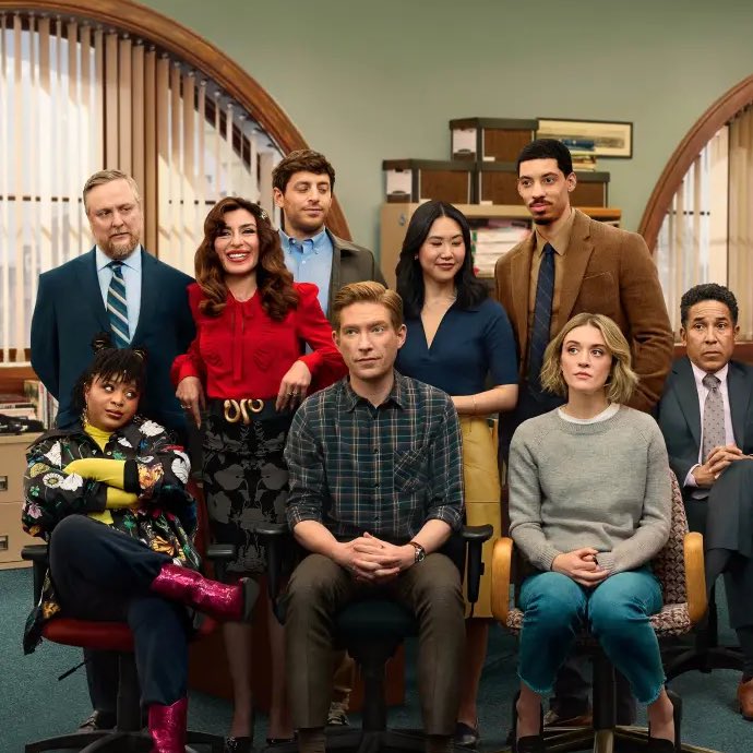 DiscussingFilm's tweet image. The new ‘The Office’ series ‘THE PAPER’ has already been renewed for Season 2 at Peacock.