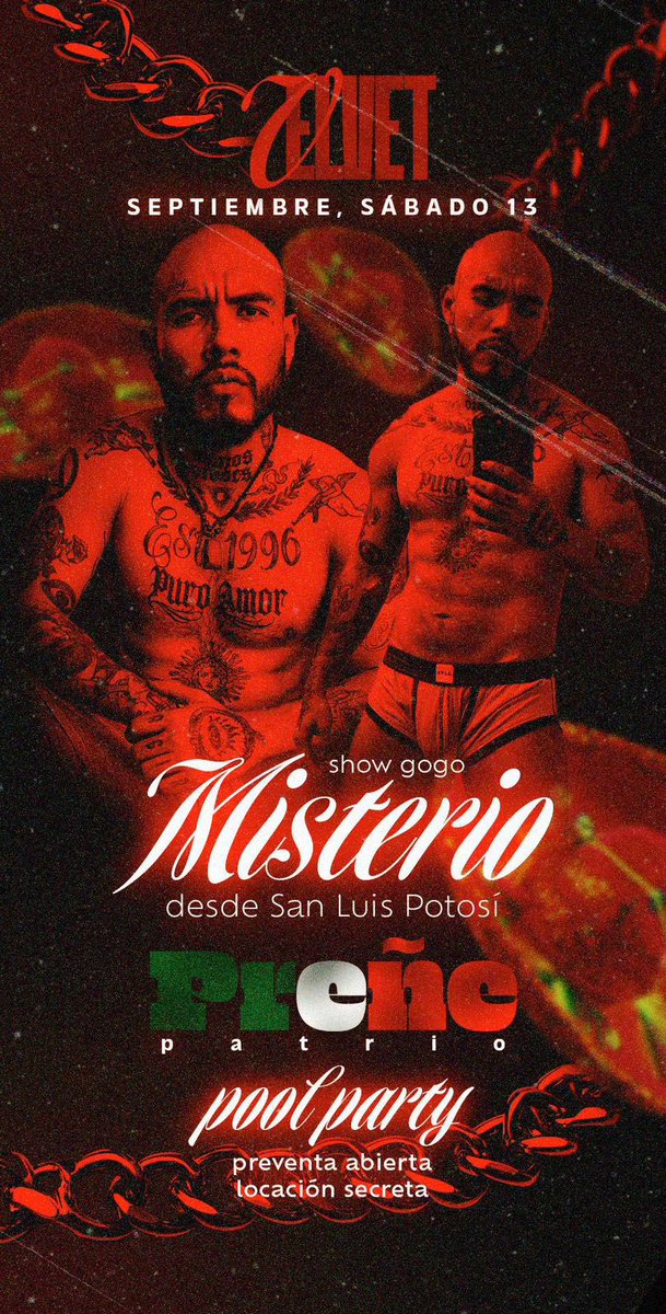 Este 13 de SEP en VELVET León 🦁 

El M I S T E R I O <a href="/soyelmisterio_/">EL MISTERIO 🔞✨</a> 

Seguimos en preventa 😈 479150558

<a href="/Charlyfilmxxx/">Char Avila</a> <a href="/ISaquitoT/">Sac Torres</a> <a href="/TorrucoHot/">Torruco 298 K</a> <a href="/JavierFenty/">Javier Fenty 🇲🇽</a> <a href="/Robin20cm/">Robin 20CM</a> <a href="/Seneca_420/">Seneca_420 🤟🏽🍁</a> @La_Xoteria <a href="/soypakito_86/">✨SOY PAKITO🍑</a> @charri_ramirez <a href="/verzelius/">PoliAdicto</a> <a href="/MrPoppsMX/">Mr. Popps MX 🏳️‍🌈⚡️</a> <a href="/JpBigotes/">✨️JP BIGOTES⚡</a>