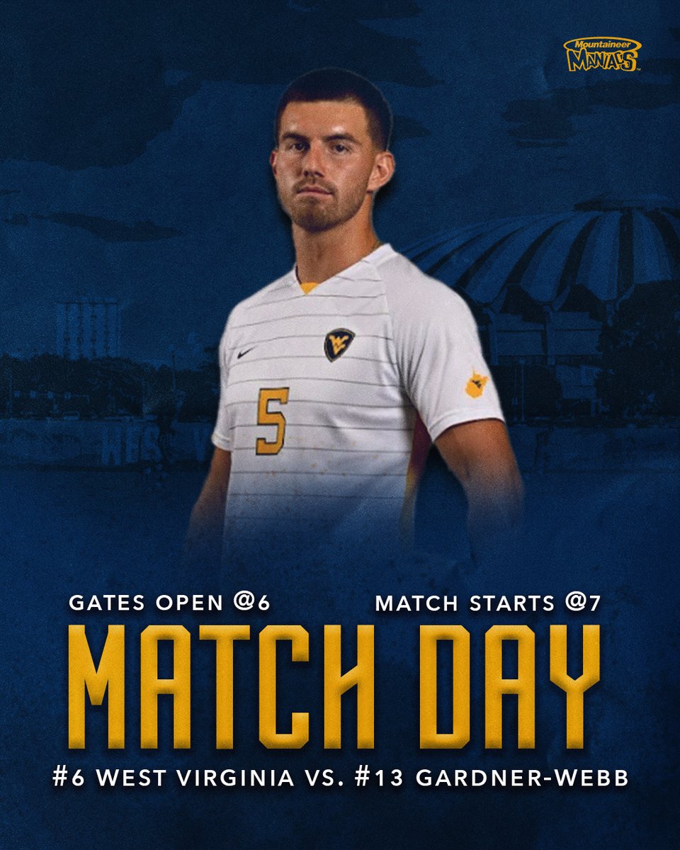 Mountaineer Maniacs (@wvumaniacs) on Twitter photo MATCH DAY‼️
⚽ vs. #13 Gardner-Webb
🕖 7:00 PM
🎟️ Students get in free with their student ID
Be there. Be loud. Let's Go! MATCH DAY‼️
⚽ vs. #13 Gardner-Webb
🕖 7:00 PM
🎟️ Students get in free with their student ID
Be there. Be loud. Let's Go!
