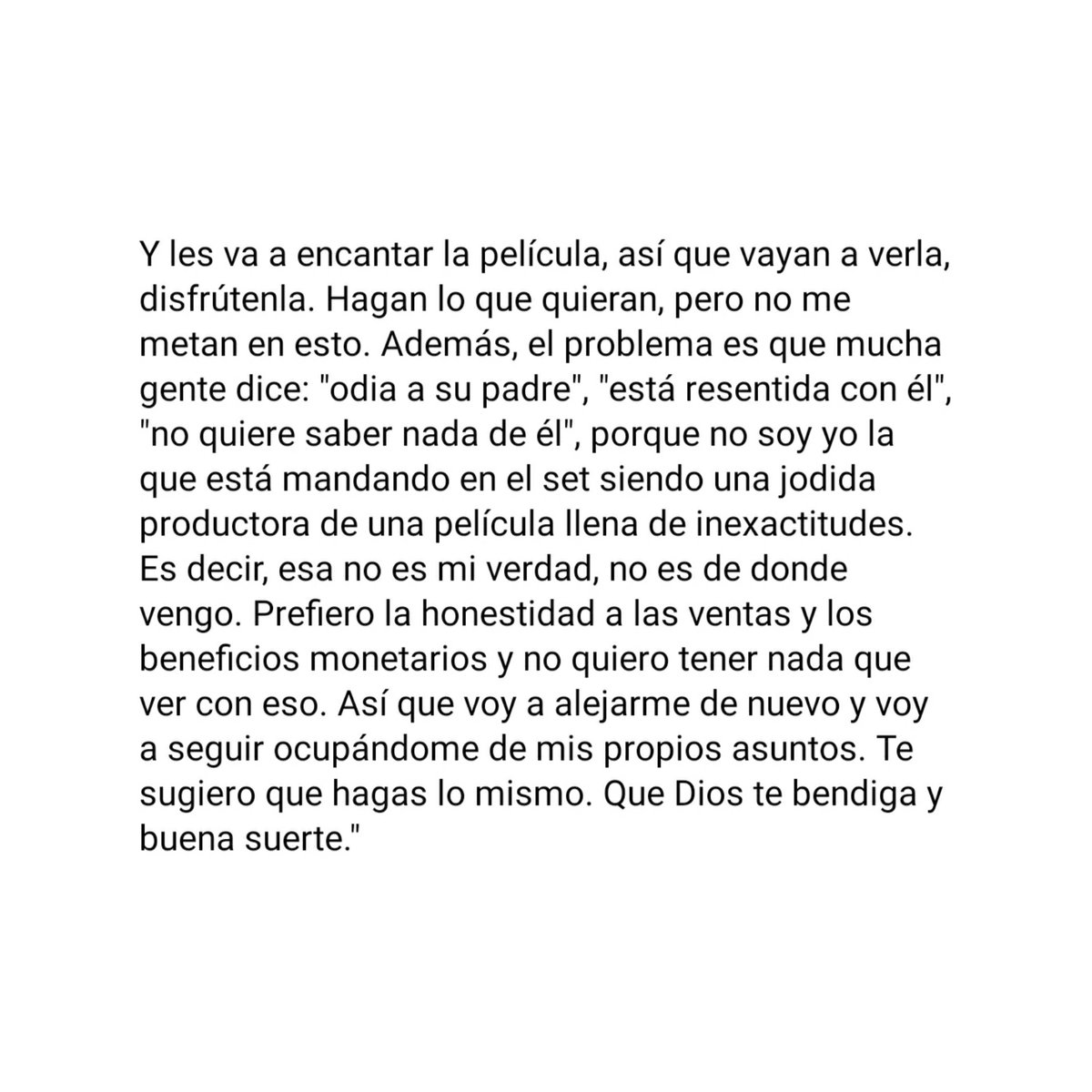 Paris Jackson habla sobre la próxima película biográfica de su padre a través de sus historias de Instagram.

Traducción: .<a href="/_parisjacksonbr/">Paris Jackson Brasil</a> 

#MichaelMovie