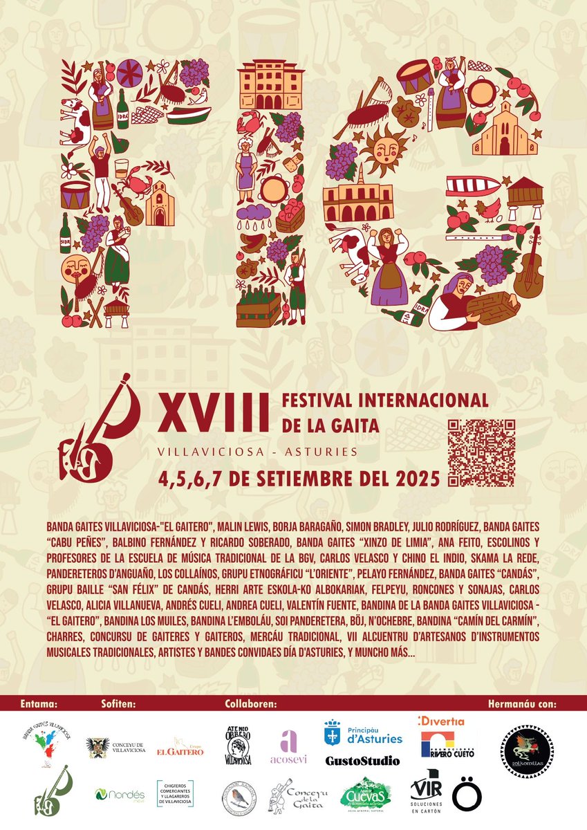 Esti fin de selmana vémonos de vienres a domingu nel Mercáu del Festival Internacional de la Gaita de Villaviciosa.