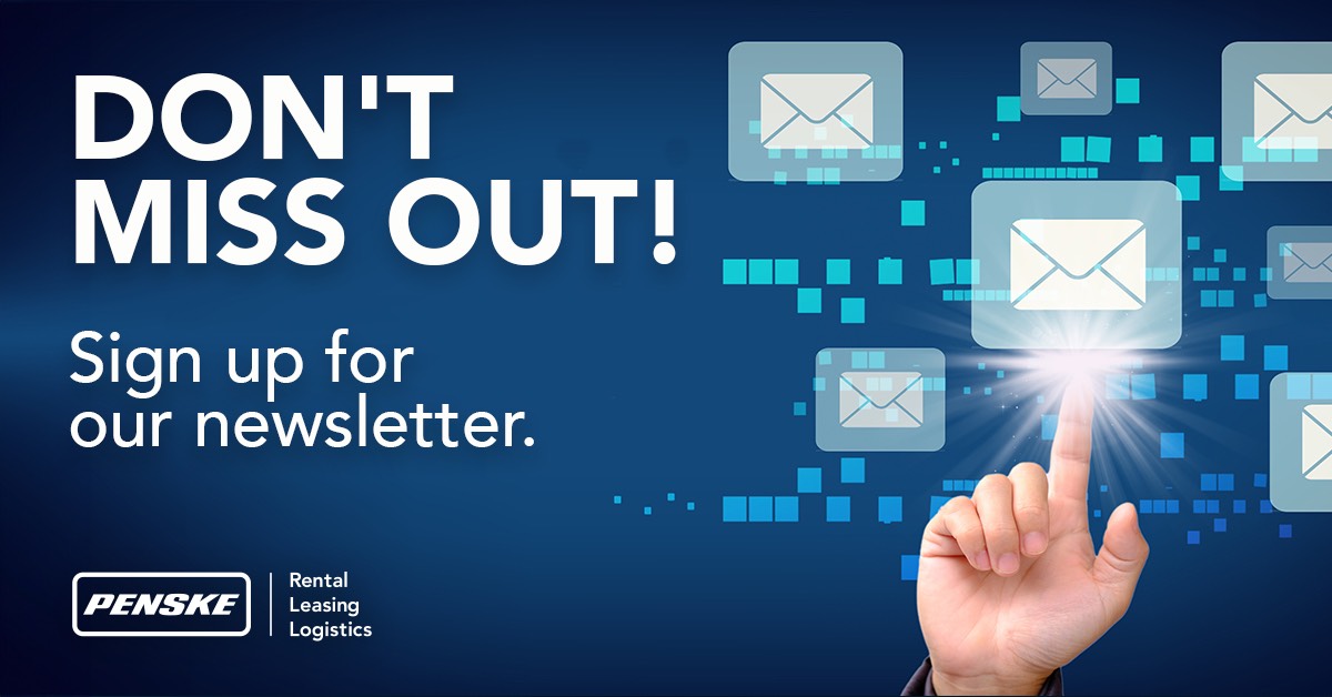 Stay informed about the latest industry news with the Penske Logistics newsletter. Sign up today to receive informative articles, noteworthy news and more, sent directly to your inbox. 

penske.io/uy9920 #Logistcs #SupplyChain #3PL