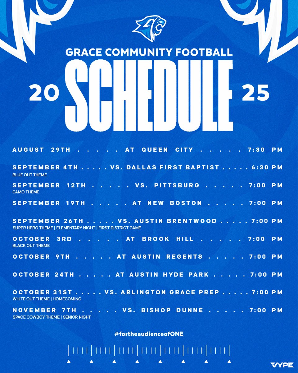 👀📅 
#fortheaudienceofONE