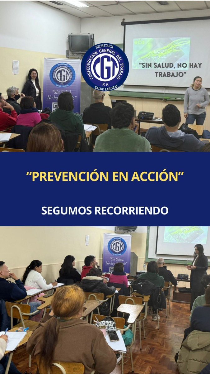 Desde la Secretaría de Salud Laboral de la CGT, tenemos el orgullo de seguir recorriendo con  #PrevenciónEnAcción, un programa que pone en marcha un nuevo camino para la seguridad de los trabajadores y trabajadoras.

instagram.com/p/DOJBBQVDYxf/…