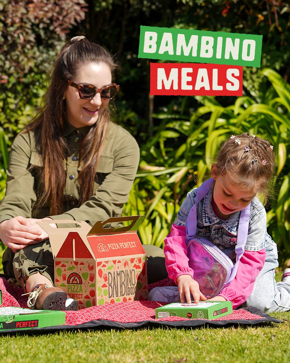 PizzaPerfectza's tweet image. This summer calls for sunshine, laughter and Bambino Meals all day long 🍕

Bring your little Bambinos to your nearest #PizzaPerfect for a box full of cheesy joy! 🤩

Choose from a 15cm Pizza, 200g Pasta, or Chicken Strips with Small Chips (available at selected stores) 🍕🍟