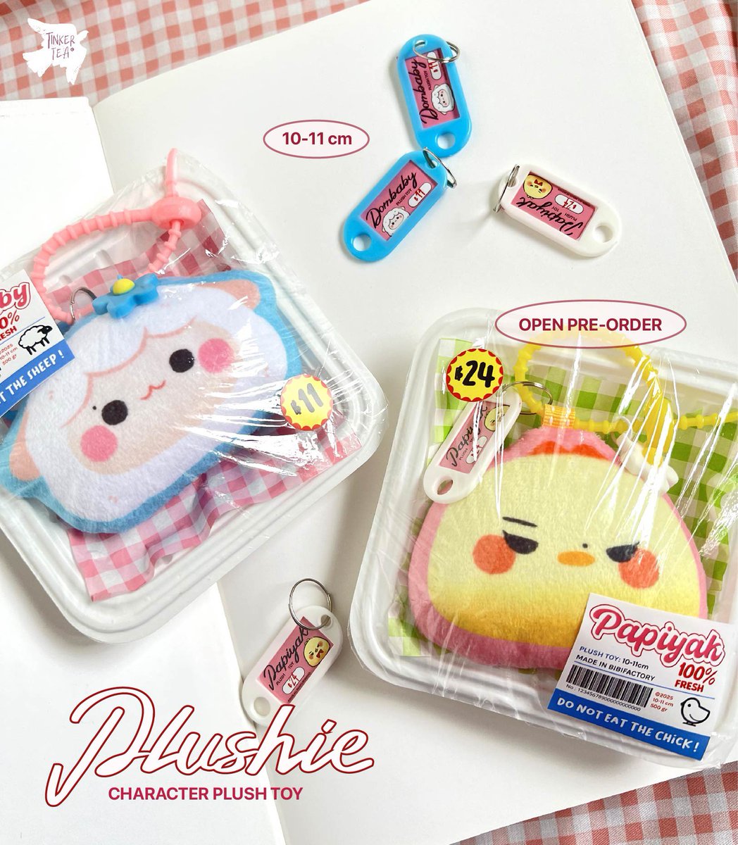 tinkeertea's tweet photo. — OH MY PLUSHIES?! 🐤🐑
     ++ Dear Swan(s) 🦢

🔗 https://t.co/soQ0Vh4sOR
(plushies, keychains, artprints)

PO Period: 3-4 Sept/Full slot
more info on the link above ◡̈ https://t.co/rIbXLdevtm
