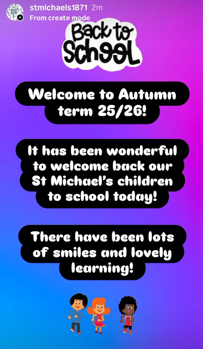Welcome back to Autumn term 2025/26! 🍂🍁🍎📚📝🧮

#BackToSchool #AutumnTerm #StMichaelsCEPrimaryAndNursery #SDBEMAT #LewishamBorough #Sydenham #SE26