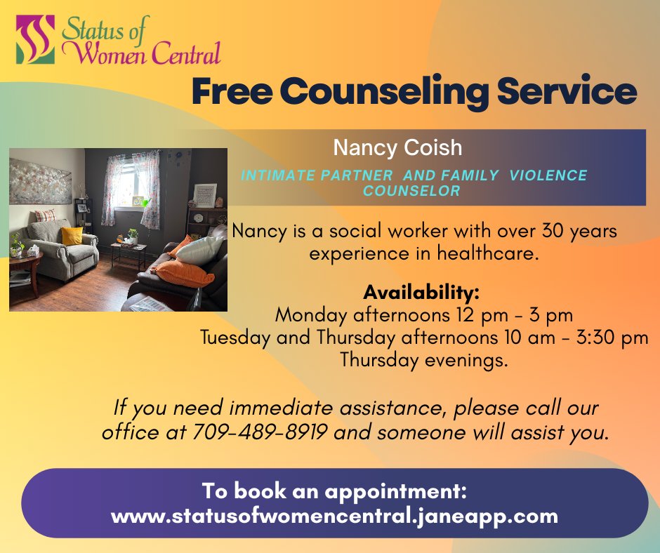 Status of Women Central NL (@womenscentregfw) on Twitter photo 