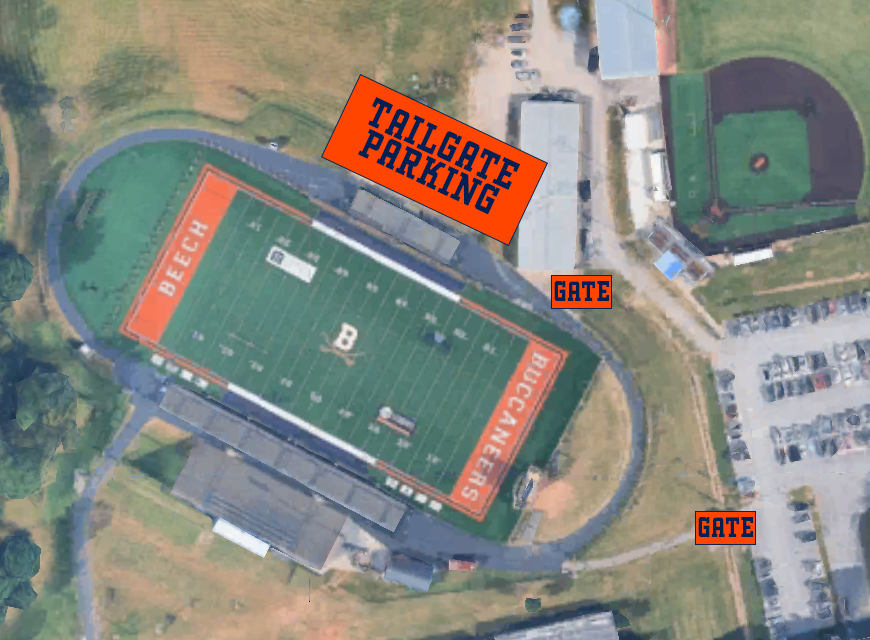 ‼️GAME DAY INFO‼️

This Friday, Sept. 5th, the parking and entrance by the field house will be closed. You must enter through the west gate or the gate by the baseball field. 

For those who paid for a tailgating spot behind the home bleachers, tailgating will take place behind