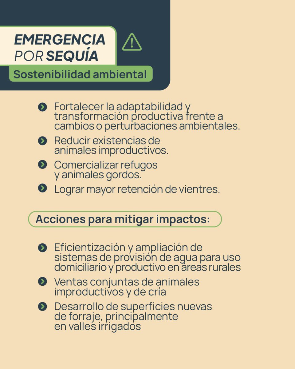 La sequía es un tema que nos tomamos con seriedad. Por eso hemos pensado medidas que acompañarán a los productores de la provincia en los meses que vienen, cuando las consecuencias se acentúen. 

#EmergenciaPorSequía