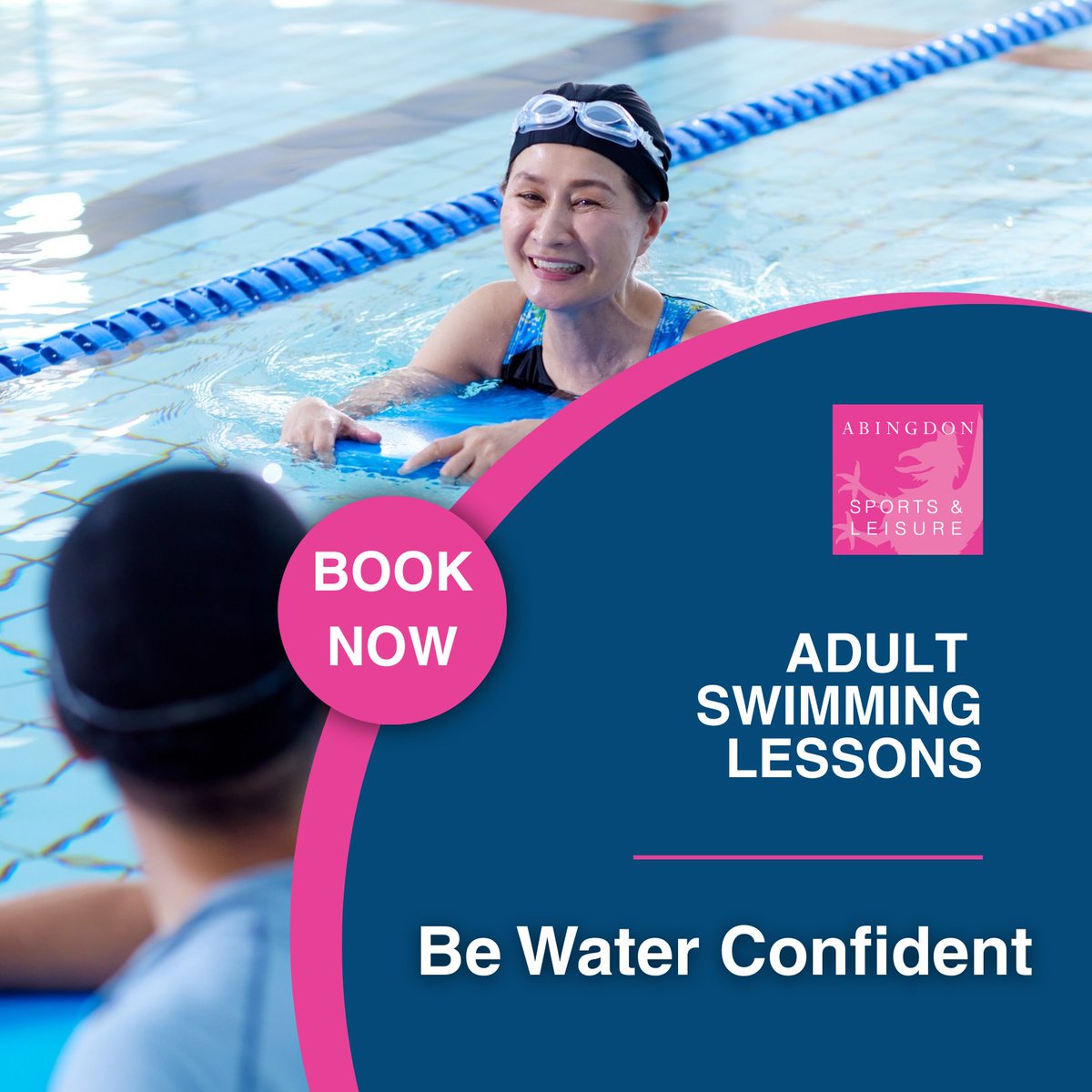 Exciting news – Abingdon Swim School is expanding! We’re now offering adult swimming courses. 🏊‍♂️✨

📅 Starting this Sunday 7 September – Sunday 19 October (7-week course). Spots are limited so be sure to book online now: ow.ly/8Qpy50WQkCR