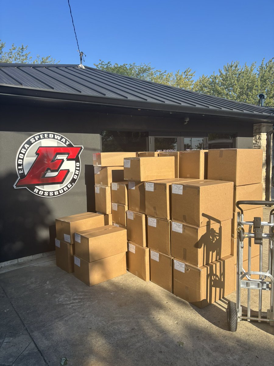 Race fans,  it looks like the guys are getting their shirts just in time!