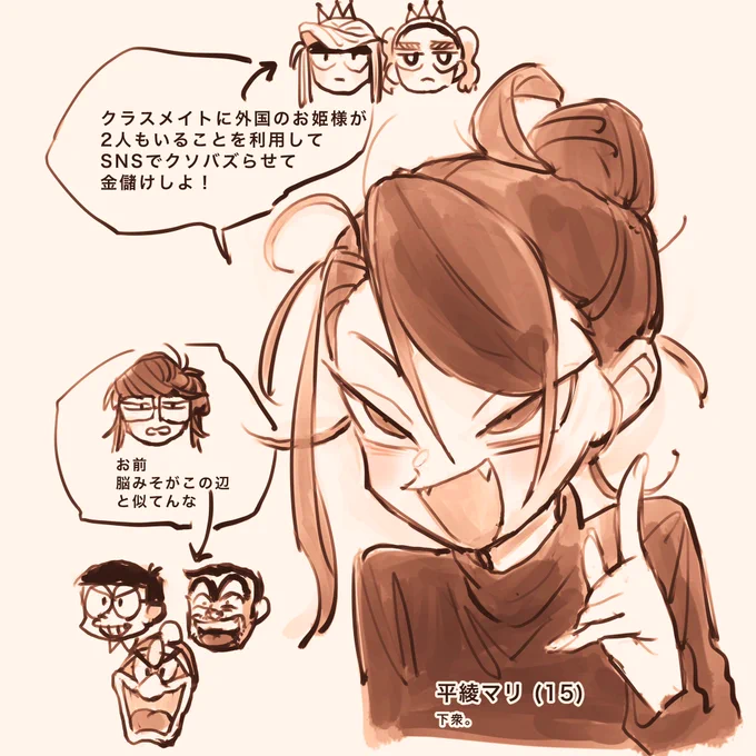 脳みそがこの辺と似てる女 #nijieith_OC #nijieith_OC_Mari 