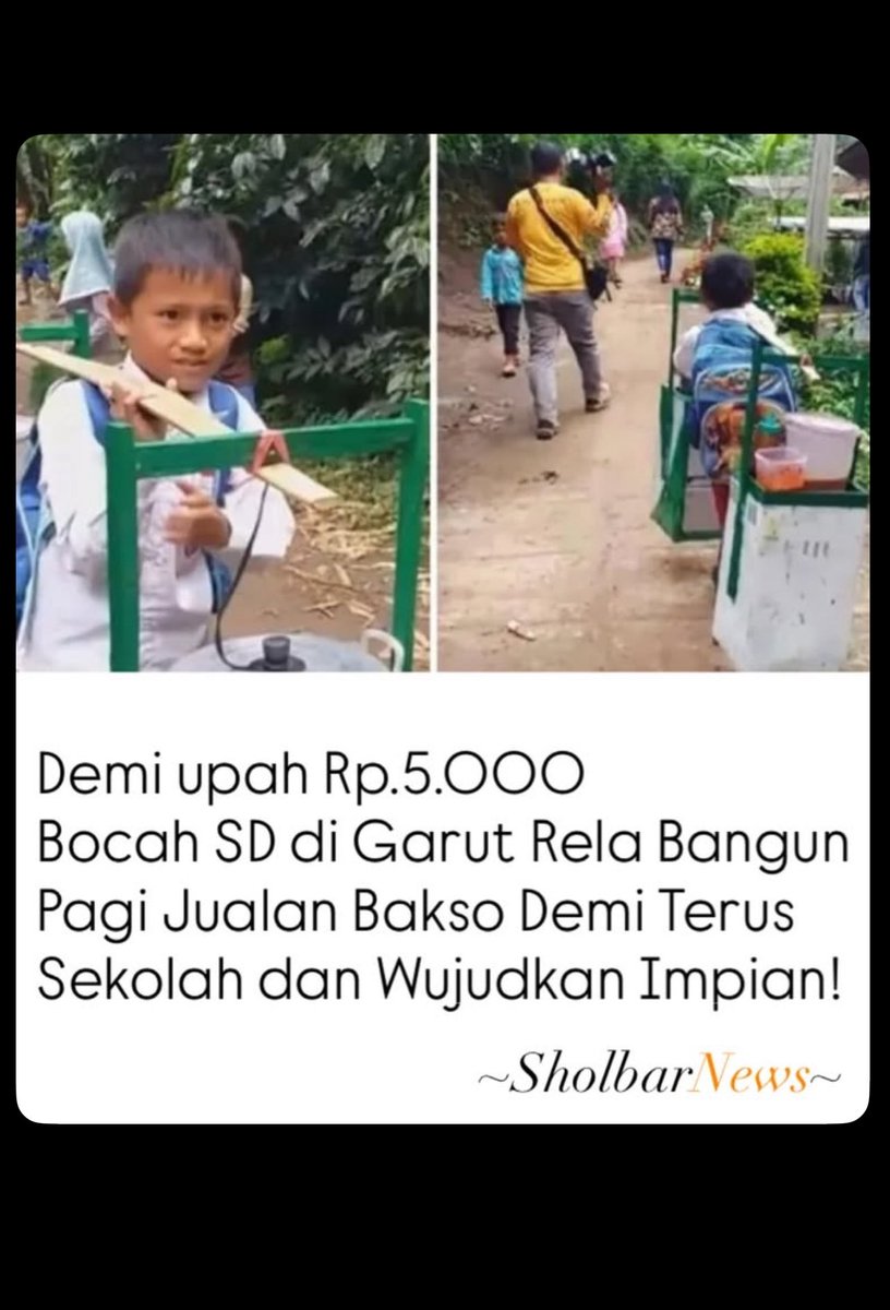 Ya ALLAH engkau turunkan azab bagi mereka menari,tertawa bahagia di atas penderitaan rakyat miskin di negri ini ya ALLAH,aku muak sekali tentang berita mereka tertawa ,sementara masih banyak yg di luar sana kekurangan😭

Bocah SD asal Garut Erwin ,smg kamu jd anak suskses nak😭