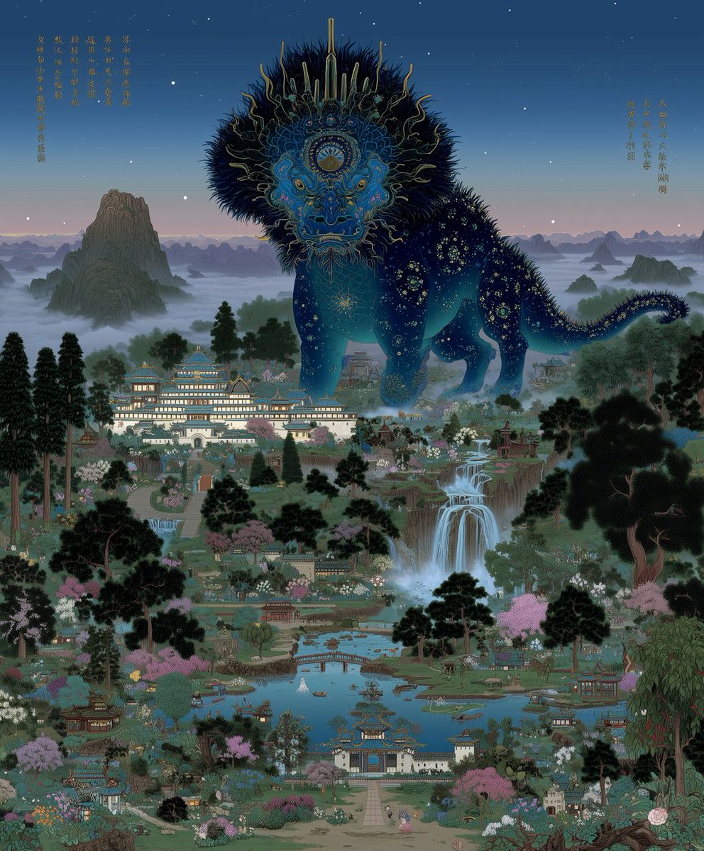 Happy Dragon Day Wednesday 🐉

What a perfect day to share this East Asian folk art painting style reference 
--sref 1300476207