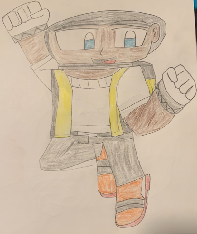 Christo58842090's tweet image. Pose redraw I did with CJ. How’d I do? #Robochi #PacMan #PacManParty #oc #redraw