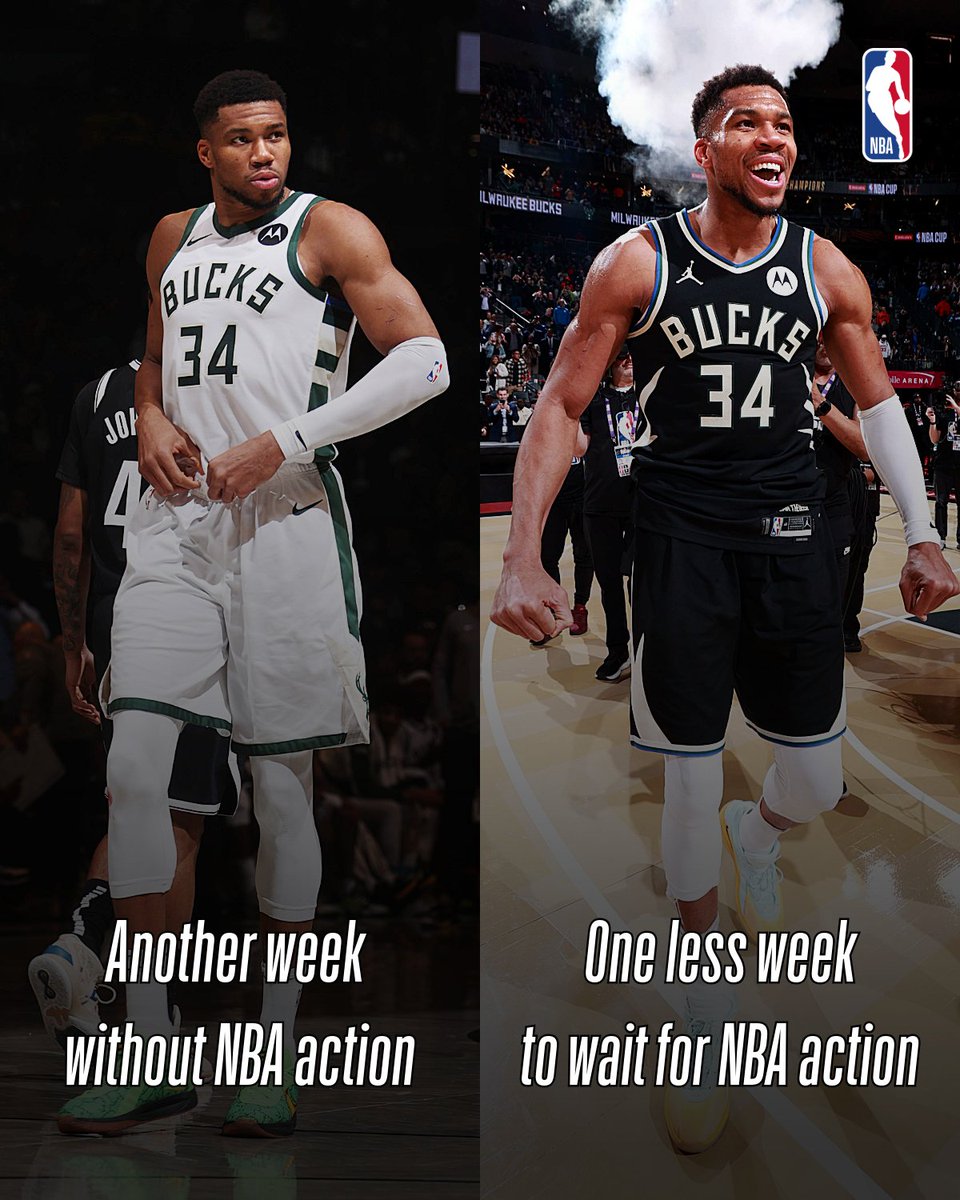 NBAIndia's tweet image. The two moods of every NBA fan during this offseason. We're getting there! 🥹⏳

#NBAIndia #NBAMeme