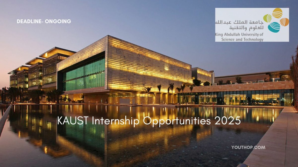 Fully funded STEM internships in Saudi Arabia!
KAUST VSRP offers 3–6 month research opportunities with $1,000/month stipend, free housing, flights &amp; visa. Work on 100+ projects with top faculty &amp; join a global community. 🌍✨
Apply now : youthop.com/internships/ka…