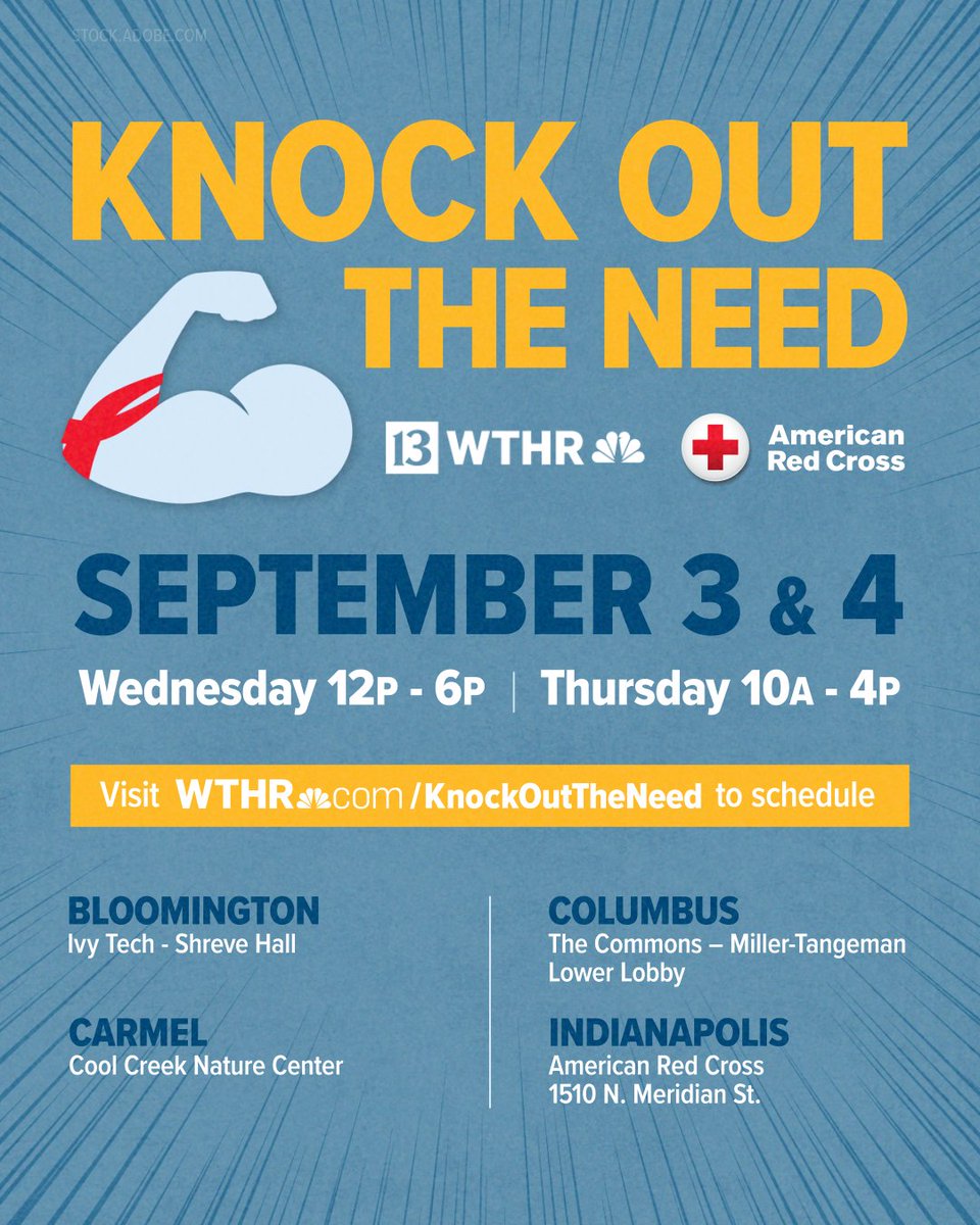 HAPPENING TODAY AND TOMORROW!

WTHR is partnering with the American Red Cross to keep blood on the shelves.

wthr.com/article/news/h…