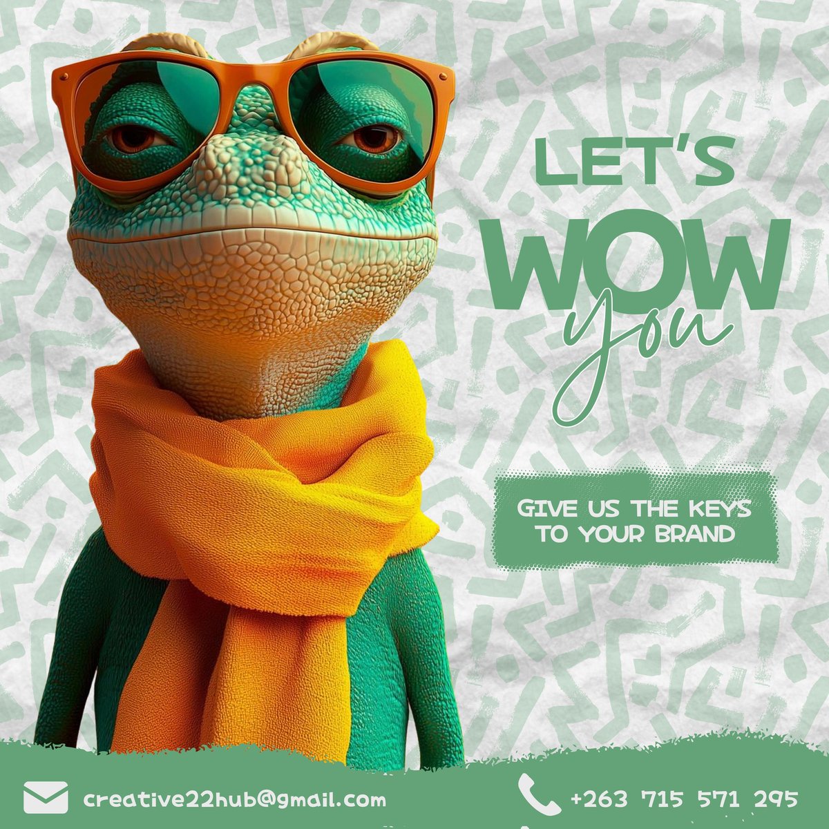 Am your Mobile Graphic Designer on the go for all your business designs ..get in touch with us:
wa.me/message/3VT5GM…