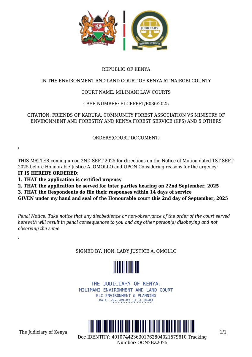 Morgan_ke1's tweet image. The 20-year joint-management agreement guaranteed that entrance fees stayed in Karura. Now, KFS refuses to rule out diverting funds elsewhere. Nairobi deserves answers.

#SaveKarura #TarmacHereNotKarura 
Protect Karura Forest