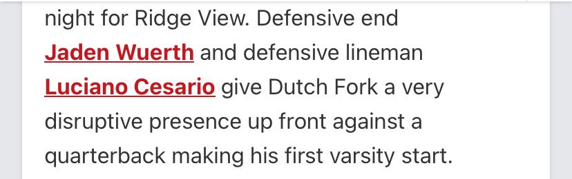 Thank you <a href="/CDearing82/">Chris Dearing</a> <a href="/PrepRedzoneSC/">Prep Redzone South Carolina</a> for the mention in your article about our upcoming game against Ridge View. <a href="/DFHSRecruiting/">Dutch Fork Football Recruits</a> <a href="/dfhsfootball/">Dutch Fork Football</a> <a href="/coach_bras/">Scott Braswell Jr.</a> <a href="/CoachSump3/">Bernard Sumter Sr.</a> <a href="/CoachWages/">Coach Wages</a> #uncommitted2026