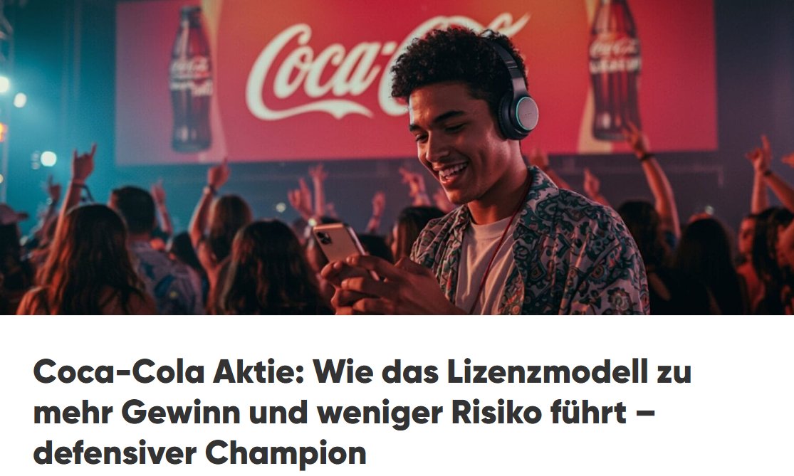 Coca-Cola gehört zu den erfolgreichsten Getränke-Herstellern der Welt. Das Geheimnis hinter der Brause ist gut gehütet. In seinem neuen Beitrag geht <a href="/JonNeuscheler/">Jonathan Neuscheler</a> von <a href="/Abilitato_de/">Abilitato.de</a> auf das Geschäftsmodell und die Entwicklung der Gesellschaft sowie die Bewertung der Coke-Aktie