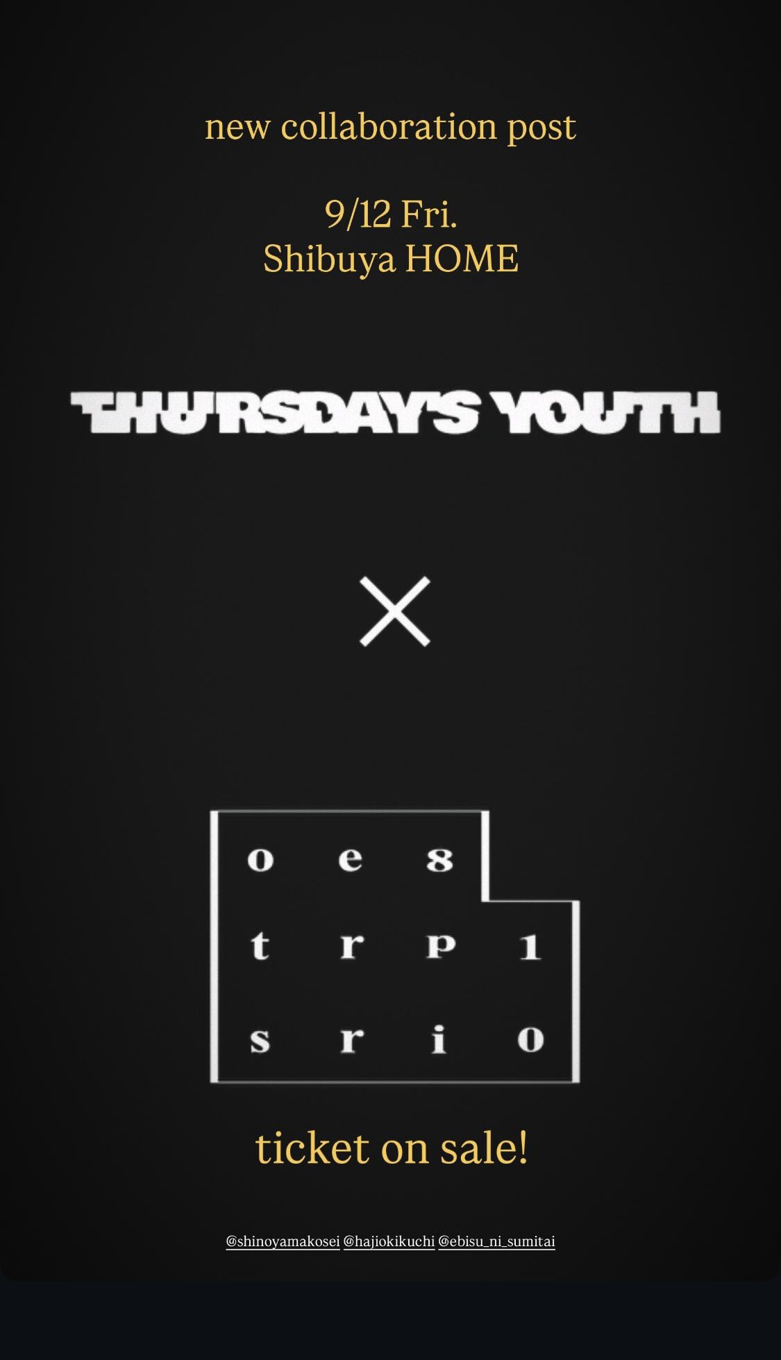 THURSDAY'S YOUTH (@THURSDAYSYOUTH) / X