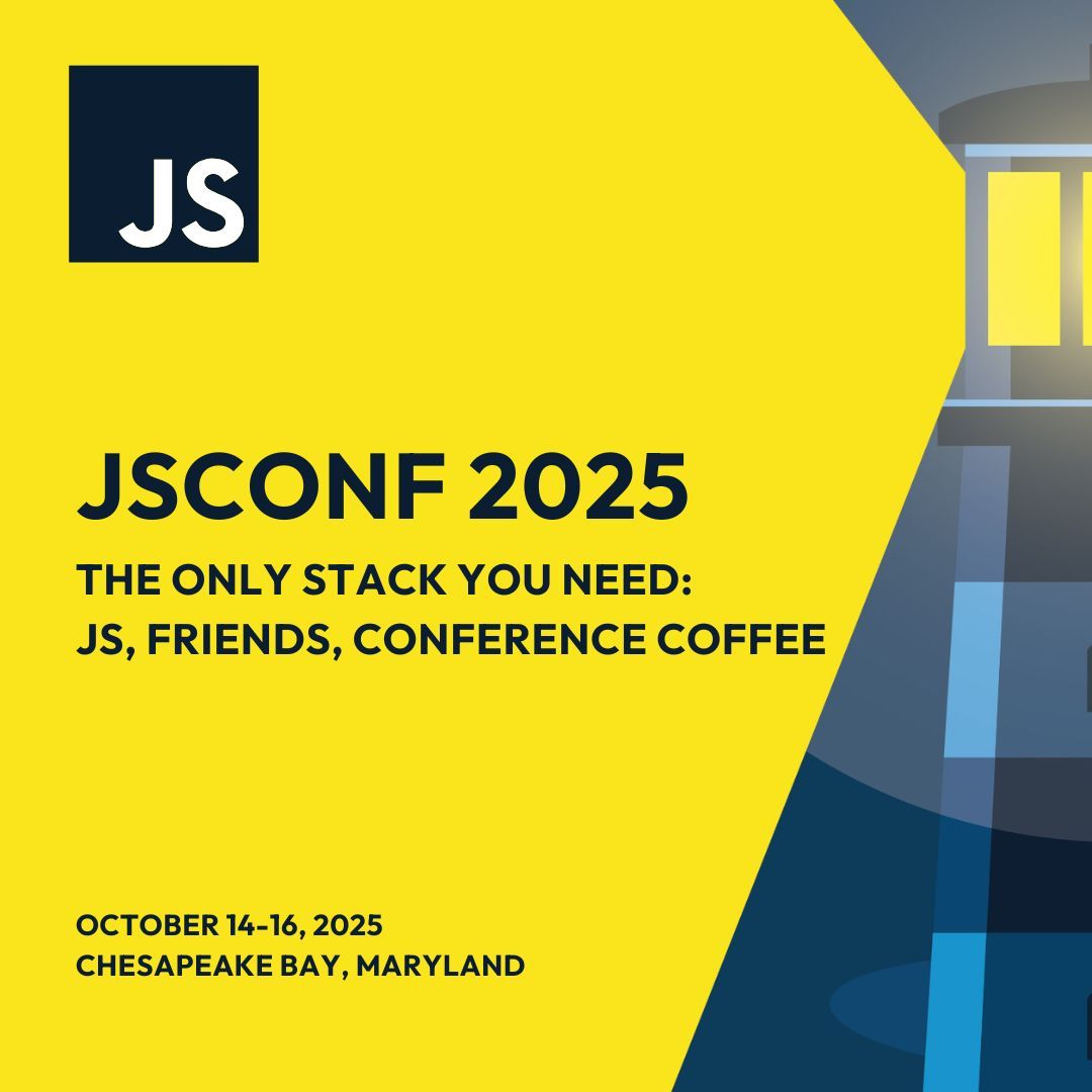 The real JSConf stack:
☑ JavaScript
☑ Friends
☑ Conference coffee

Harper’s proud to sponsor #JSConf2025—let’s code, connect, and caffeinate.📍 Chesapeake Bay, Oct 14–16

👉 buff.ly/vbyvuqZ 

#JavaScript