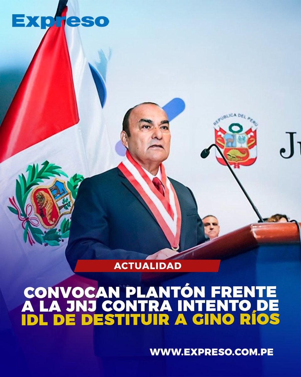 ExpresoPeru's tweet photo. 🔵⚪ El colectivo Ciudadanos por la Democracia anunció la realización de un plantón este jueves 4 de setiembre frente a la sede de la Junta Nacional de Justicia (JNJ).

📸 Foto: Difusión.

📲 Lee la nota completa aquí: https://t.co/U8dcFQ5iHF   y en nuestras historia. https://t.co/8mTrVFRsK8