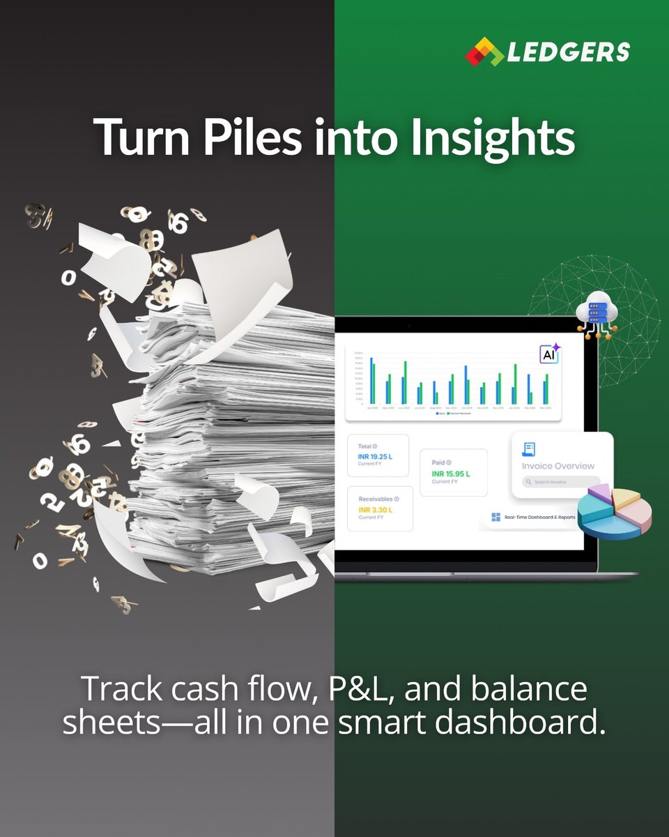 Too many numbers, not enough clarity? LEDGERS turns piles of data into actionable insights—monitor cash flow, P&amp;L, and balance sheets seamlessly. Make smarter decisions, faster.

📷 Simplify your finances today: ledgers.cloud

#Ledgers #Finance #Cashflow #BusinessGrowth