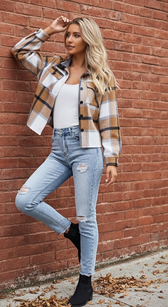 OrganizedLifee's tweet image. The shacket is BACK for 2025! 👚 This cropped flannel version is perfect for fall layering. So many ways to style it!
✅ Cropped &amp;amp; trendy
✅ Warm flannel material
✅ Versatile for all occasions
#Shacket #FallFashion #WomensStyle #FashionTrends
🔗amzn.to/47pPDPx