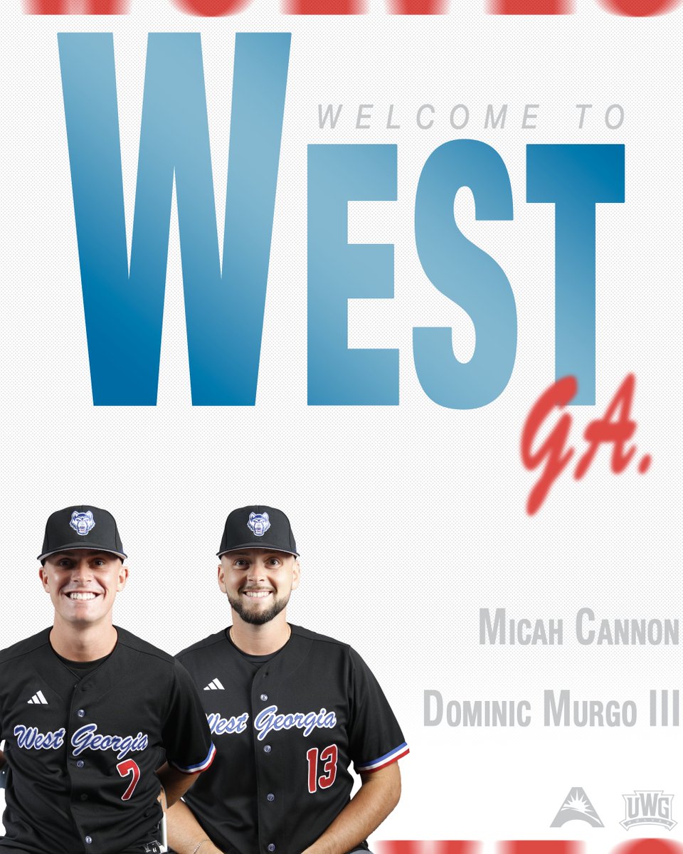 Welcome to UWG baseball Micah and Dominic!

Click here to read about the newest additions to the baseball staff: tinyurl.com/4c9cppw9

#BuiltForMore