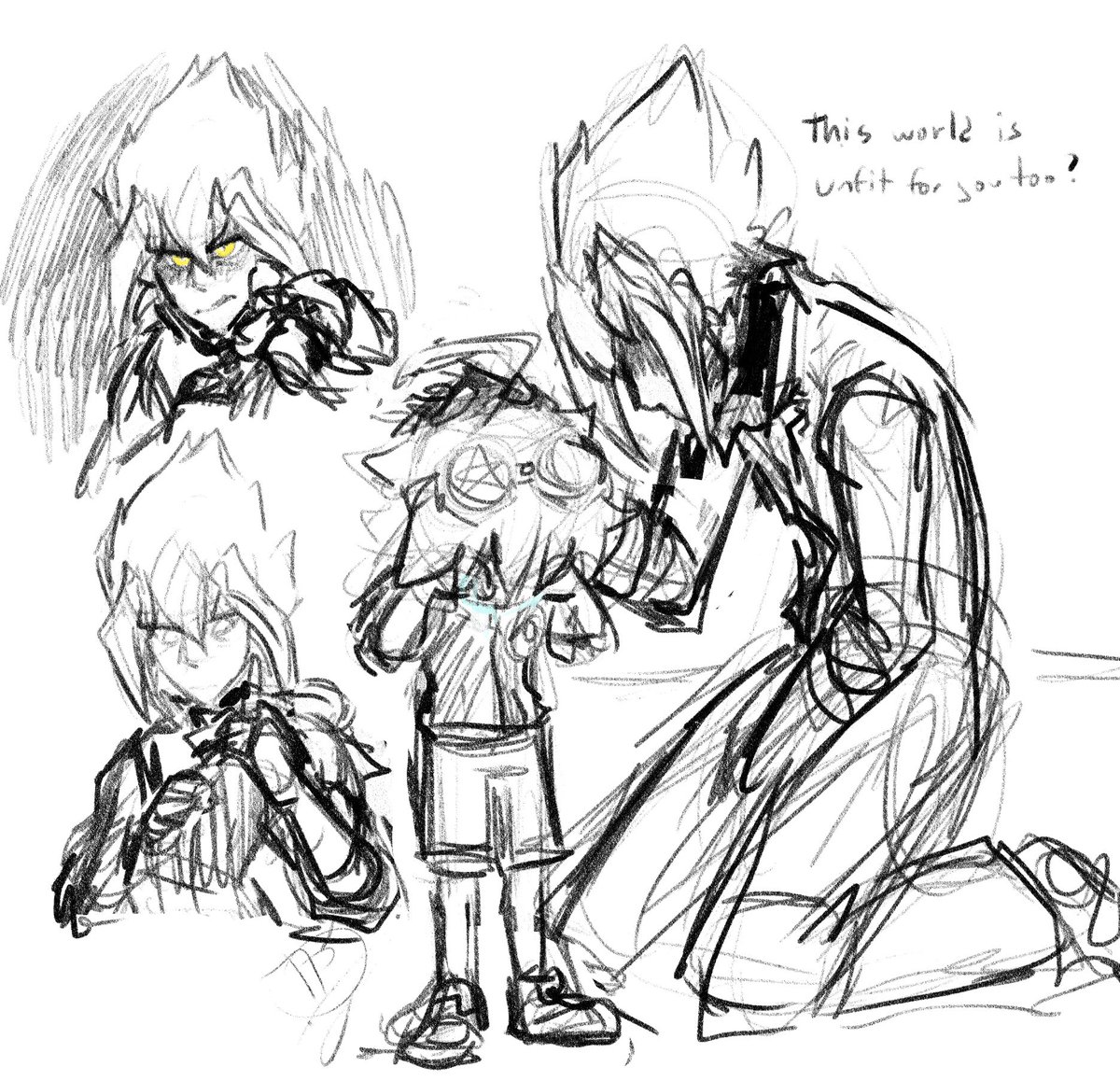 Tharkflark12's tweet photo. Arc V doodle dump cuz I’m regressing https://t.co/sb54NG2r5P