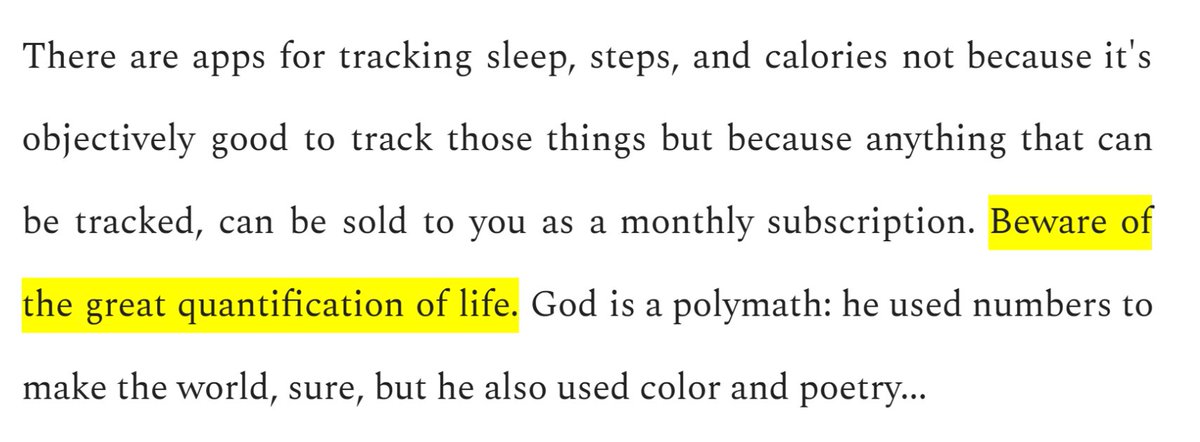 Beware the great quantification of life