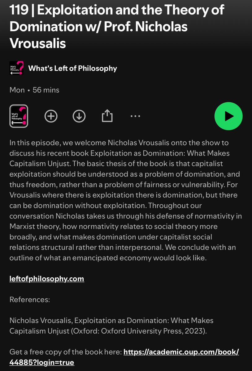 New episode out on exploitation and domination!