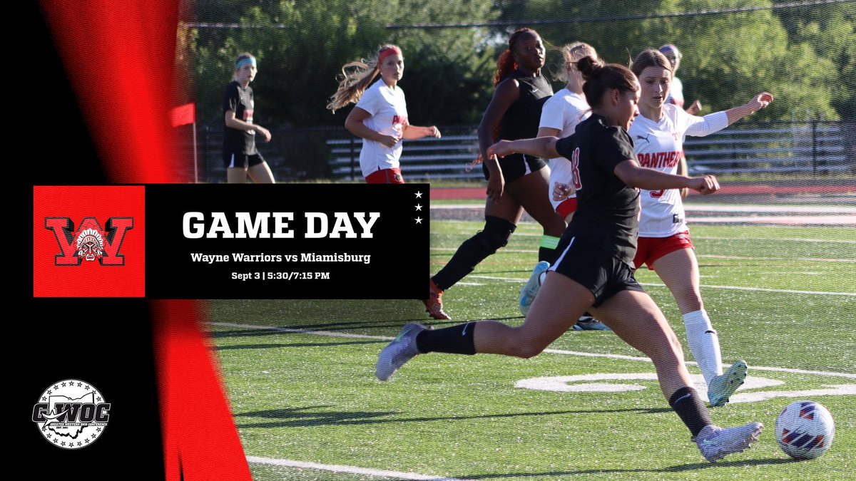 WayneGSoccer's tweet photo. 🔥GAME DAY🔥
Both teams are back in action tonight against another GWOC opponent. We look to bring all the energy this evening and get our first conference win for both sides! LETS GO WARRIORS!!!

JV 5:30PM / Varsity 7:15PM
@ Wayne HS https://t.co/l4YubW3hfU
