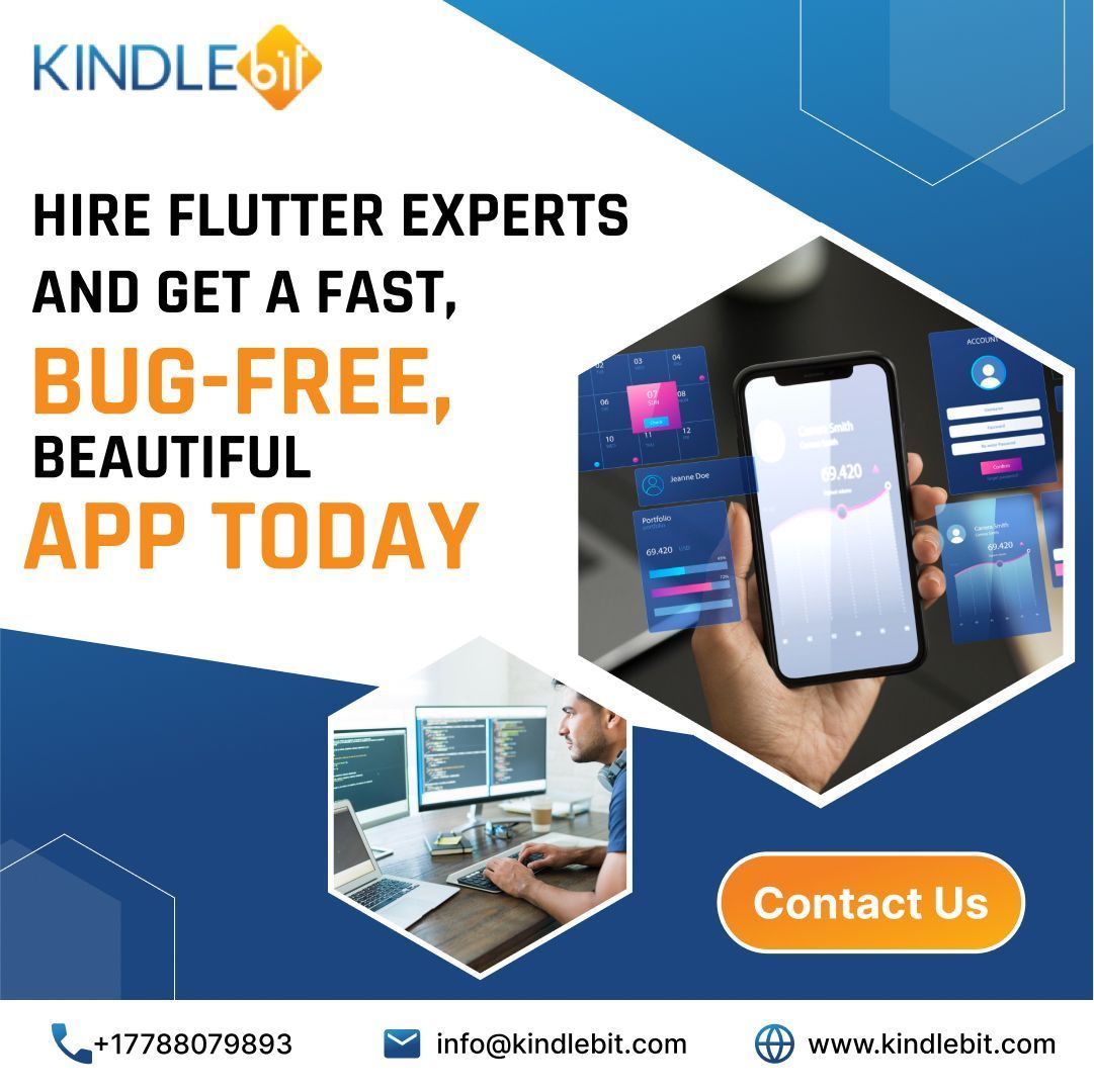 KindleBit's tweet image. Looking for a Flutter app development company that can build apps fast &amp;amp; bug-free? Our Flutter experts at Kindlebit Solutions build pretty, powerful apps across platforms. Ready to turn your idea into reality? Contact us!
#FlutterAppDevelopment #FlutterExperts #KindlebitSolutions