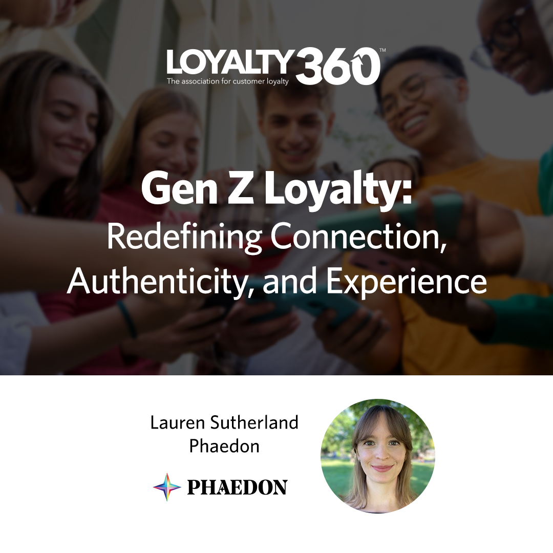Gen Z loyalty is about self-expression and connection. Lauren Sutherland, Phaedon, says:

“Brands should evolve their loyalty strategies to offer experiences that empower self-expression and connection.”

ow.ly/tksR50WOfEV

#CustomerLoyalty #GenZ #LoyaltyStrategy